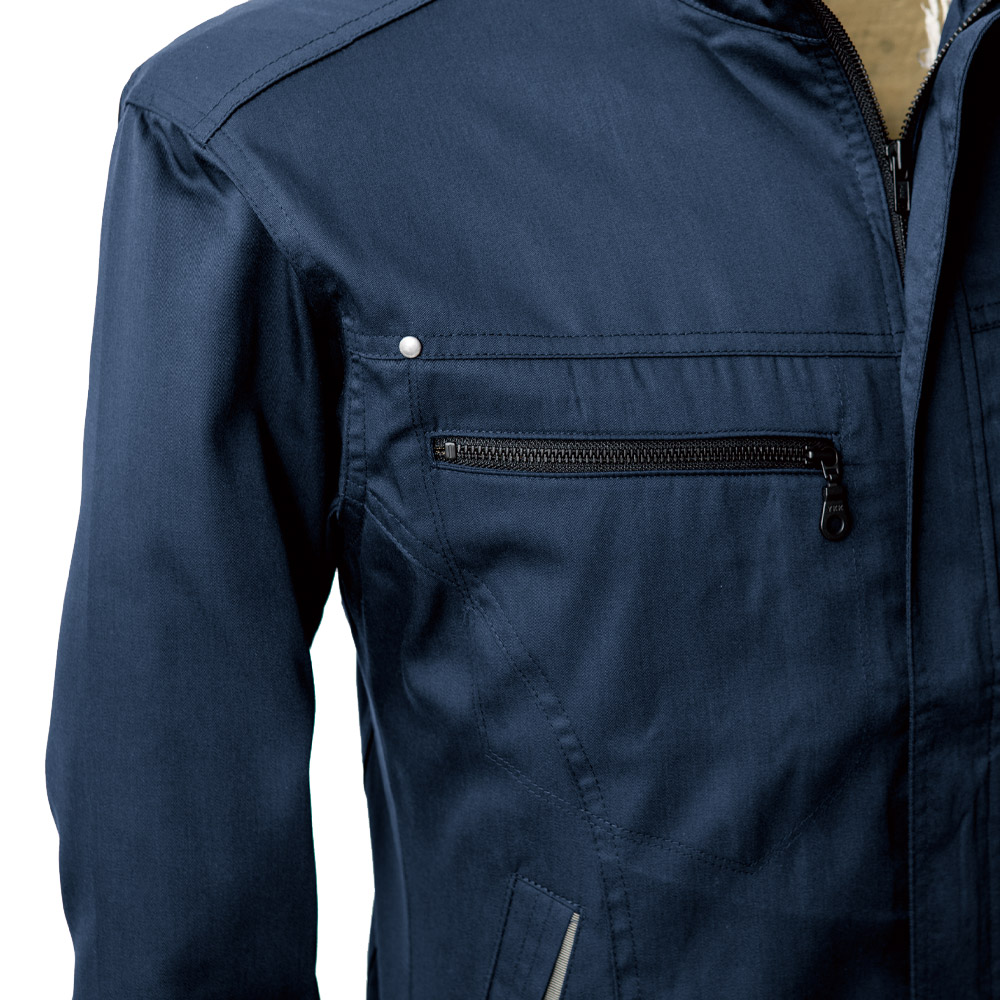 人気ブランドの 通気性抜群 作業服 ポリエステル65% 半袖ブルゾン xe-1691 綿