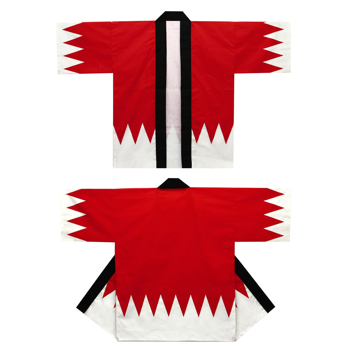 だんだら模様はっぴ 反応染め の商品 オリジナルウェア通販のカメオカ